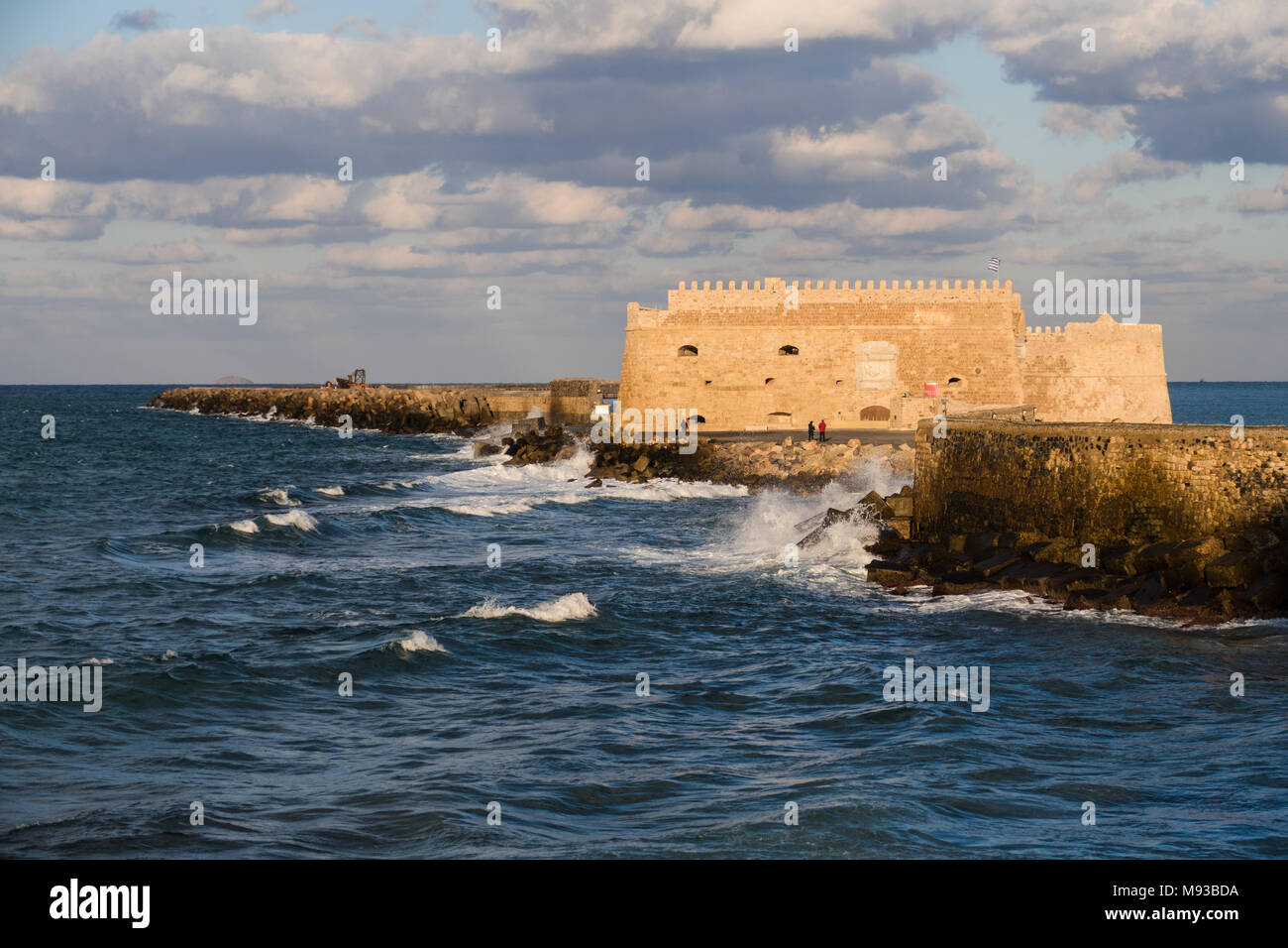 Koules Fortress landmark of Heraklion, Crete Stock Photo