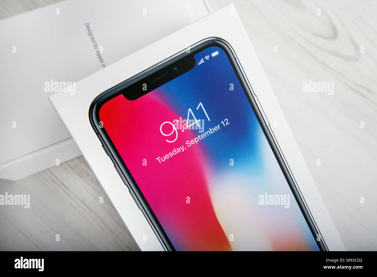 TEL AVIV, ISRAEL - NOVEMBER 23, 2017: Iphone X smart phone. Latest Apple  Iphone 10 mobile phone. Illustrative editorial. Newest Iphone with touch  scre Stock Photo - Alamy