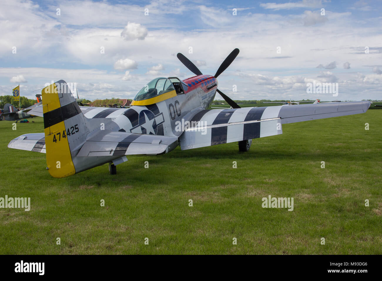 Oostwold, Netherlands May 25, 2015: P-51D Mustang Damn Yankee at Oostwold Airshow Stock Photo