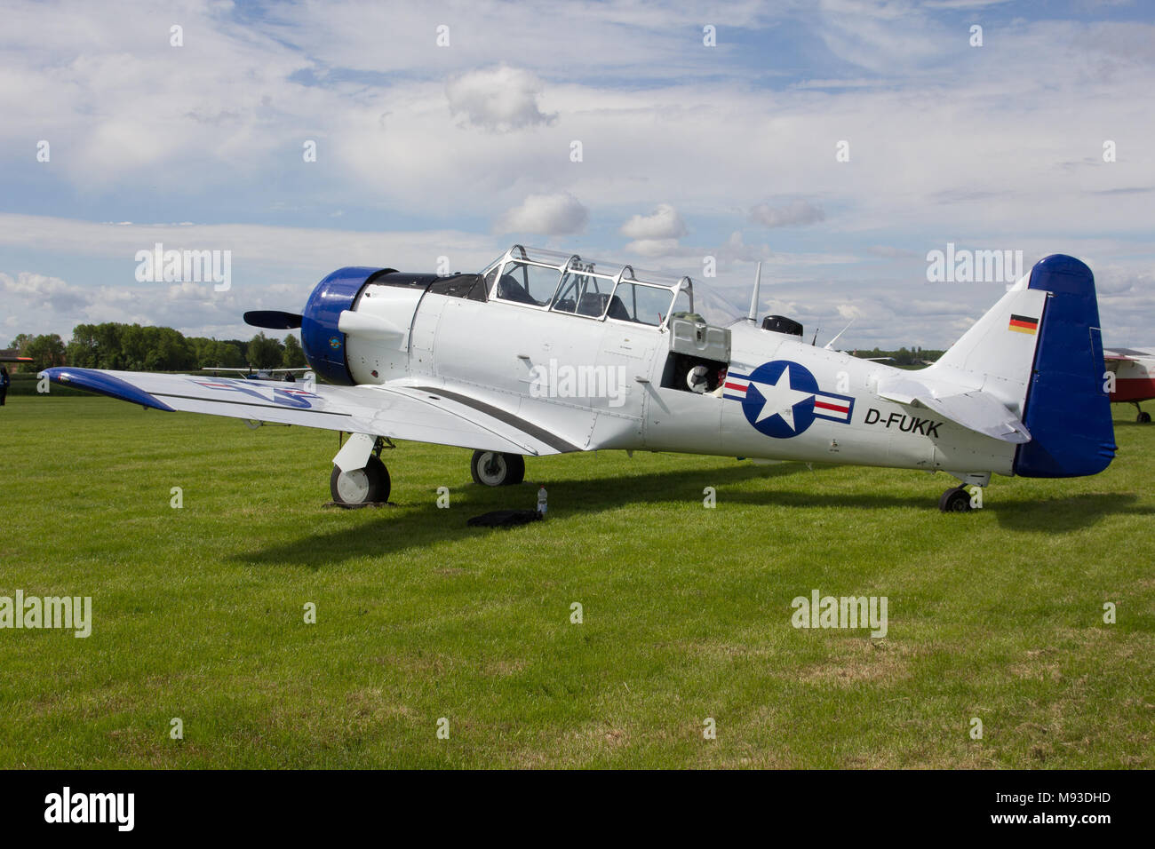 Oostwold, Netherlands May 25, 2015: A Harvard at Oostwold Airshow Stock Photo