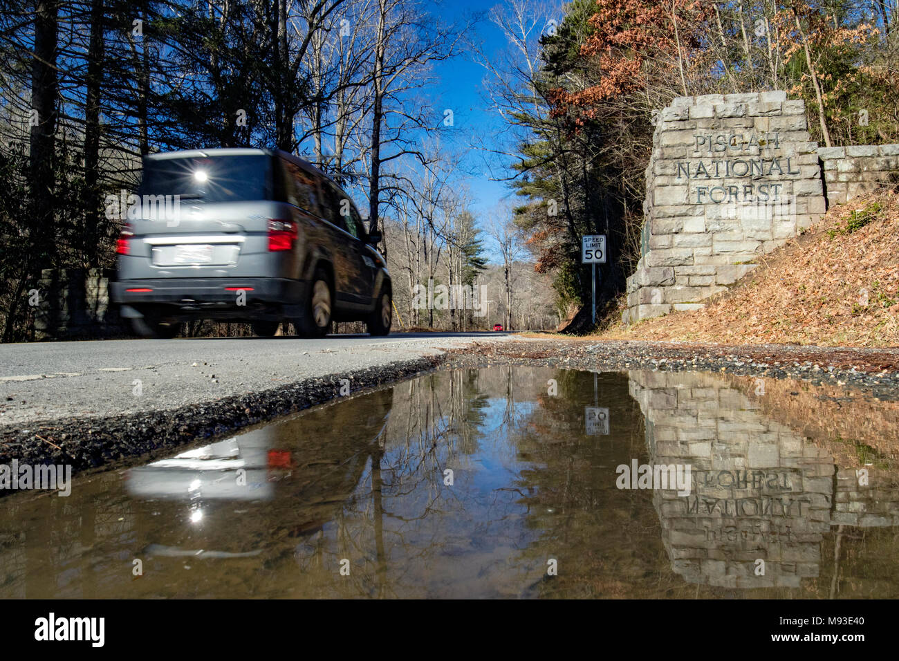 Entrance to Pisgah National Forest Brevard, North Carolina, USA Stock Photo Alamy
