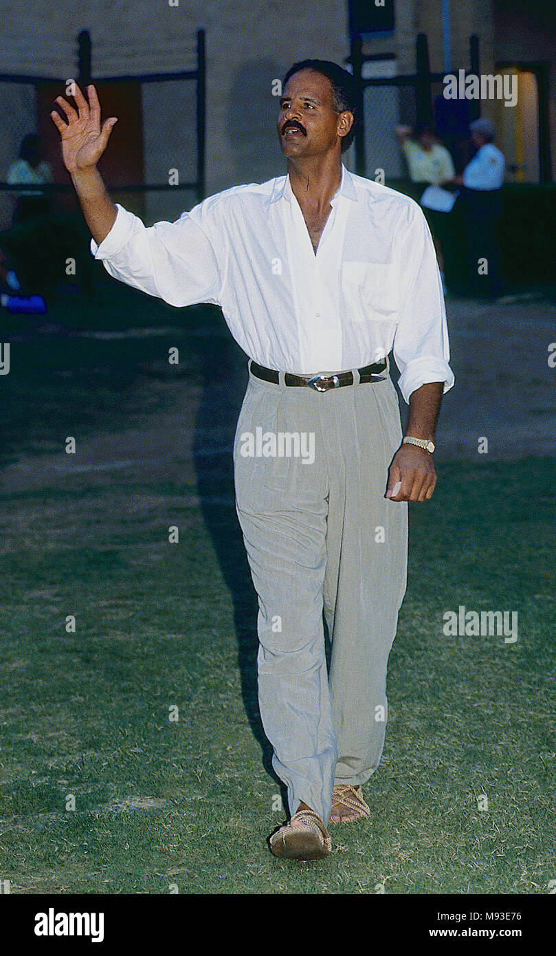Winston Salem, North Carolina, USA, May 31,  1991 Stedman Graham at the Crosby Open. Stedman Graham, Jr. is an American educator, author, businessman and speaker, although he is primarily known as the partner of media mogul Oprah Winfrey. Graham and Winfrey were engaged to be married in November 1992, but later decided they would rather have a 'spiritual union.' Credit: Mark Reinstein/MediaPunch Stock Photo