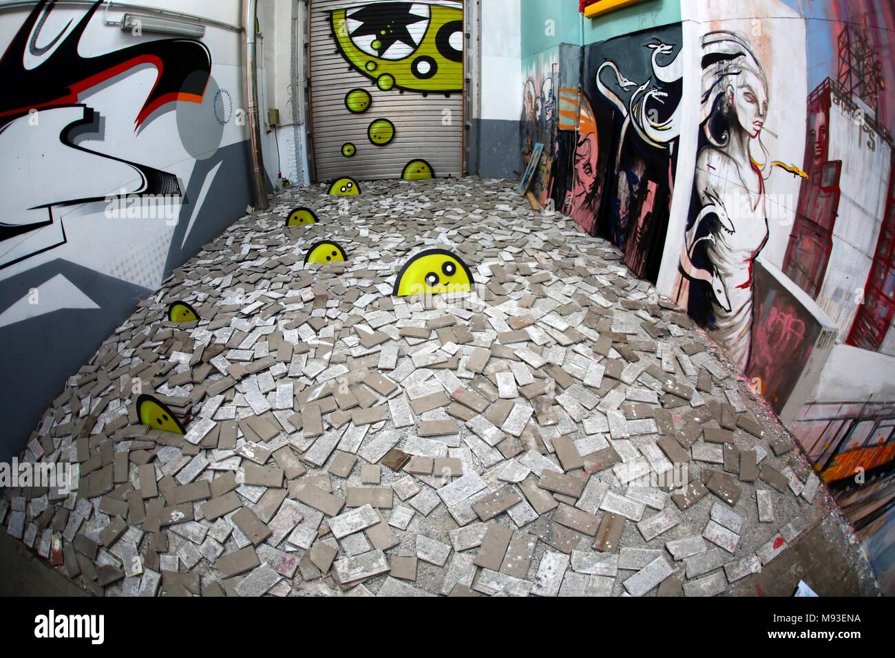 Graffiti Kunstprojekt Stock Photos Graffiti Kunstprojekt Stock
