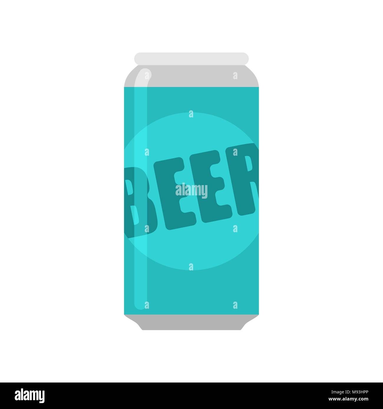 Bank of beer isolated. Aluminum can of alcohol. Stock Vector
