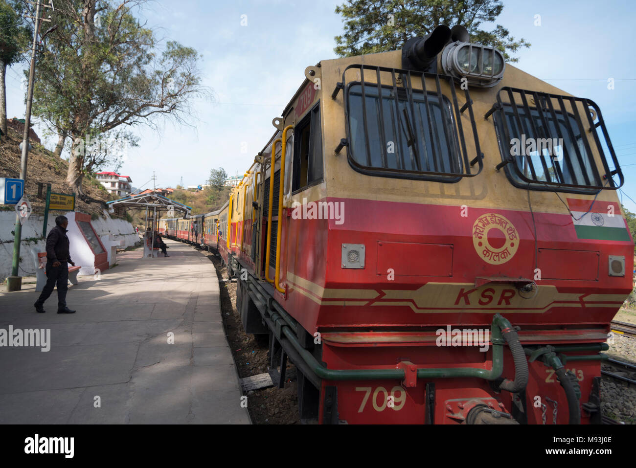 Most famous toy train from Kalka to Shimla toy train enroute with