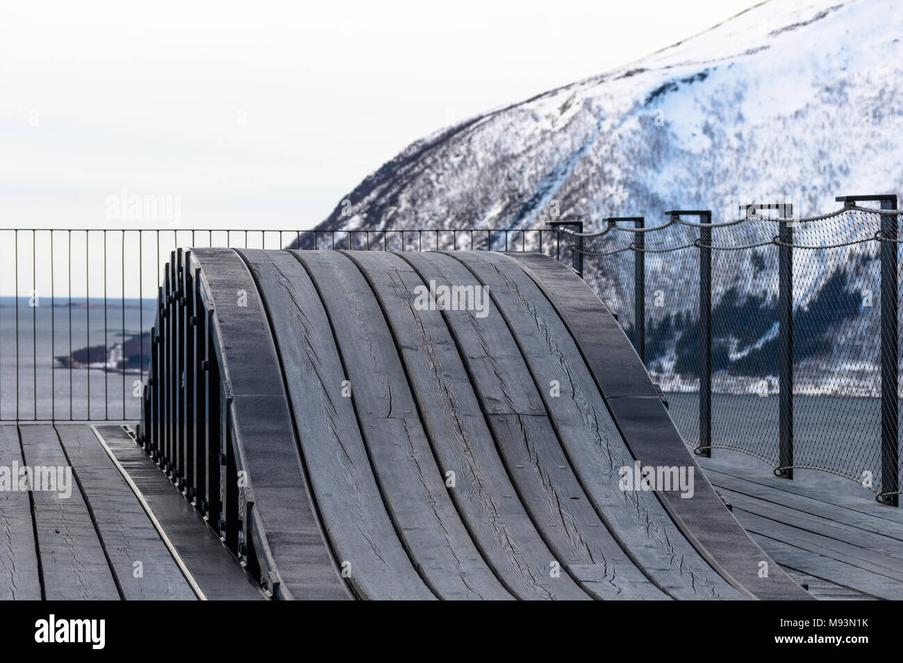 Winter scenery of Senja in Norway Stock Photo - Alamy