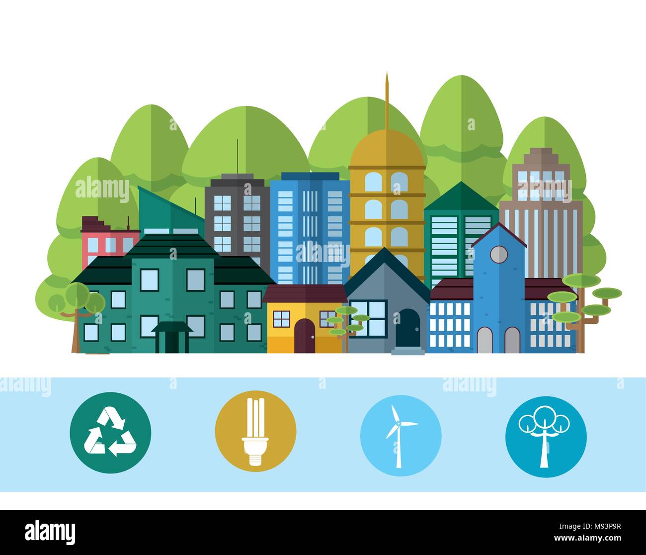 Green city concept Stock Vector Image & Art Alamy