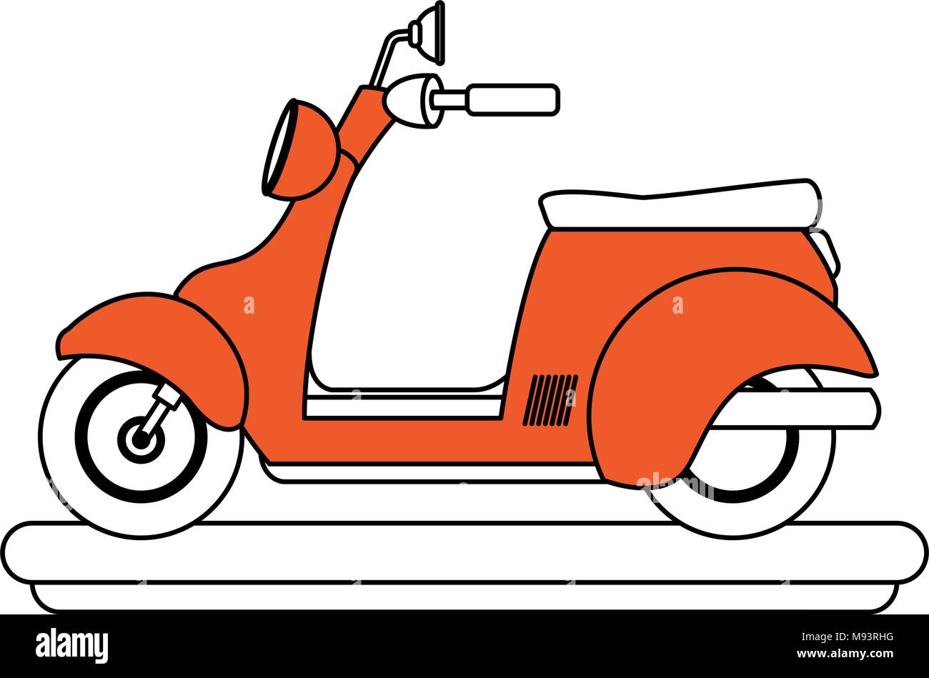 COMO DESENHAR UMA MOTO SCOOTER 