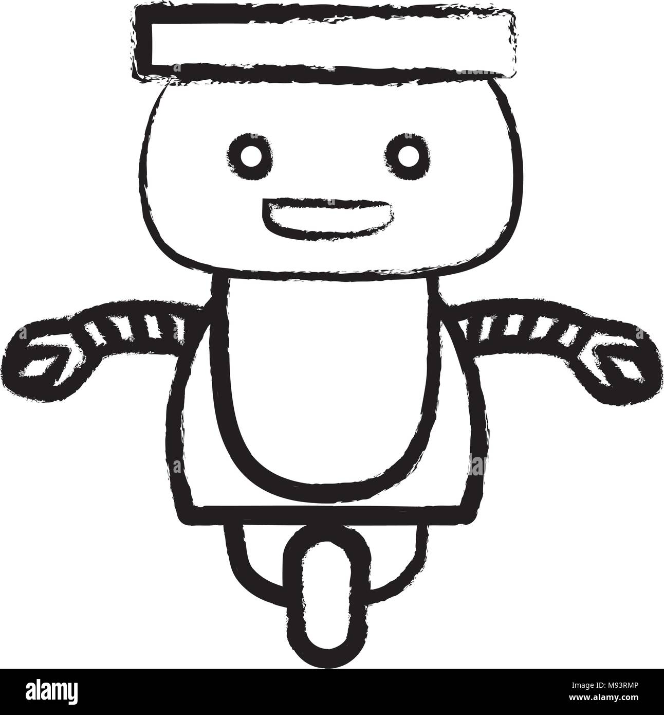 https://c8.alamy.com/comp/M93RMP/sketch-of-cartoon-little-robot-icon-over-white-background-vector-illustration-M93RMP.jpg