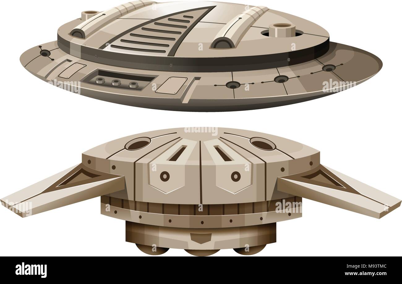 Two designs of spaceships illustration Stock Vector Image & Art - Alamy