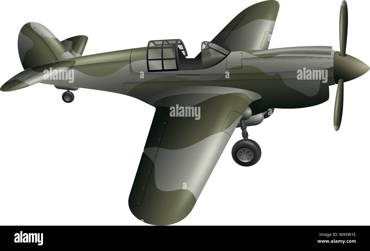 Fight airplane on white background illustration Stock Vector Image ...