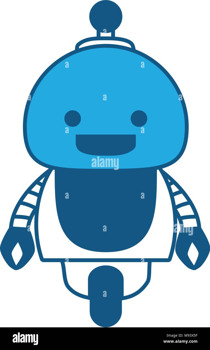 little blue robot