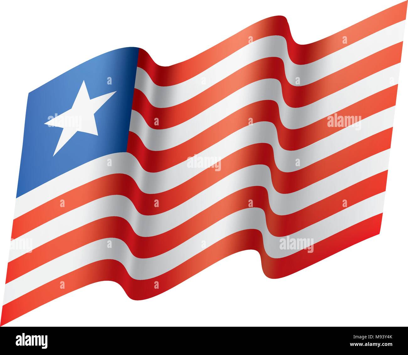 Liberia flag, vector illustration Stock Vector Image & Art - Alamy