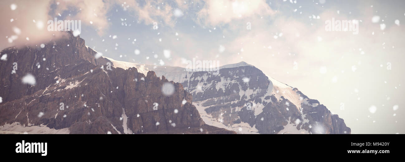 Beautiful scene snow capped mountains hi-res stock photography and ...