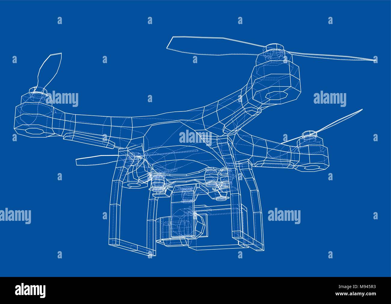 Qadrocopter or drone. Vector Stock Vector