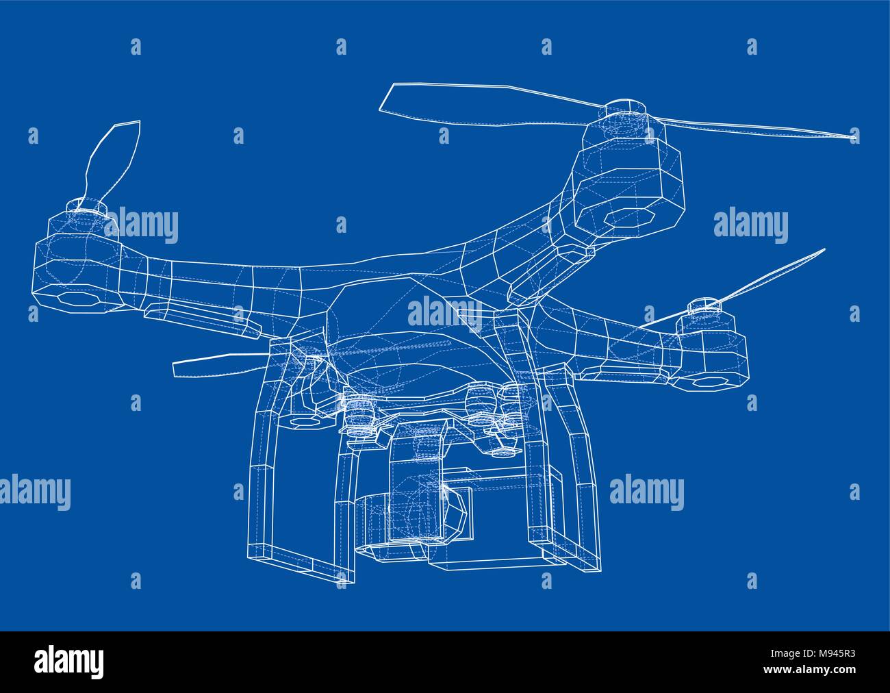 Qadrocopter or drone. Vector Stock Vector