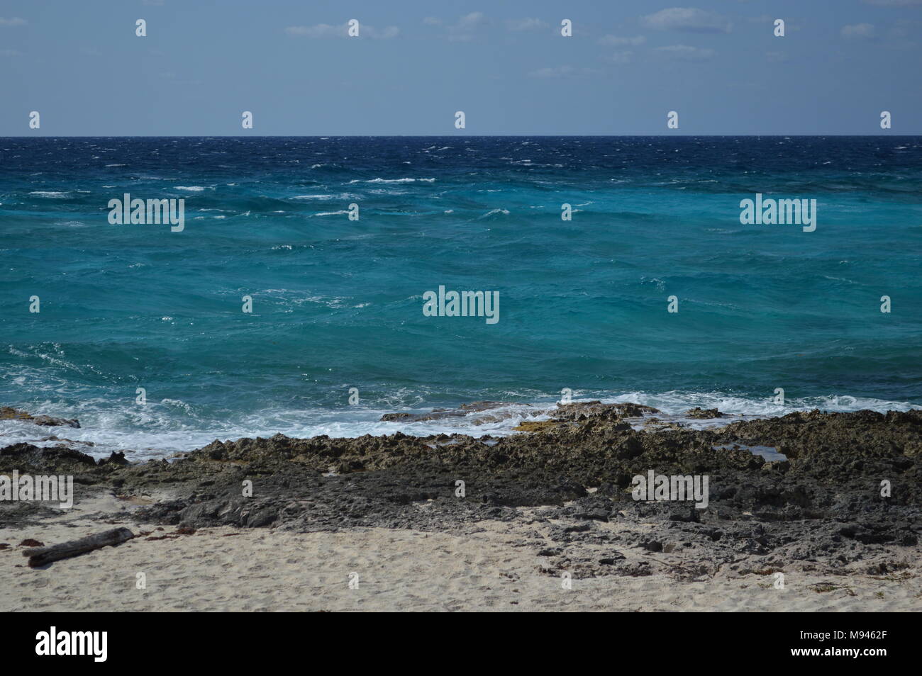 The coast of Cozumel island at Punta Sur eco park, Mexico Stock Photo