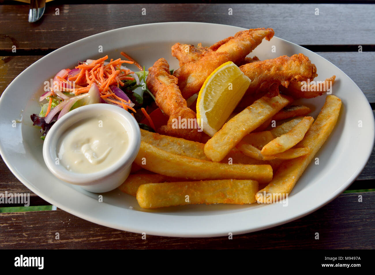 Fish and chips dinner hires stock photography and images Alamy
