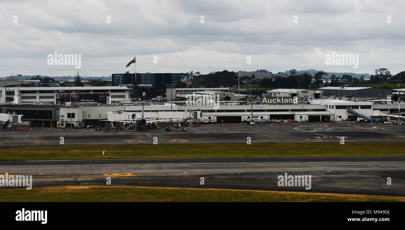Auckland international airport Stock Photo