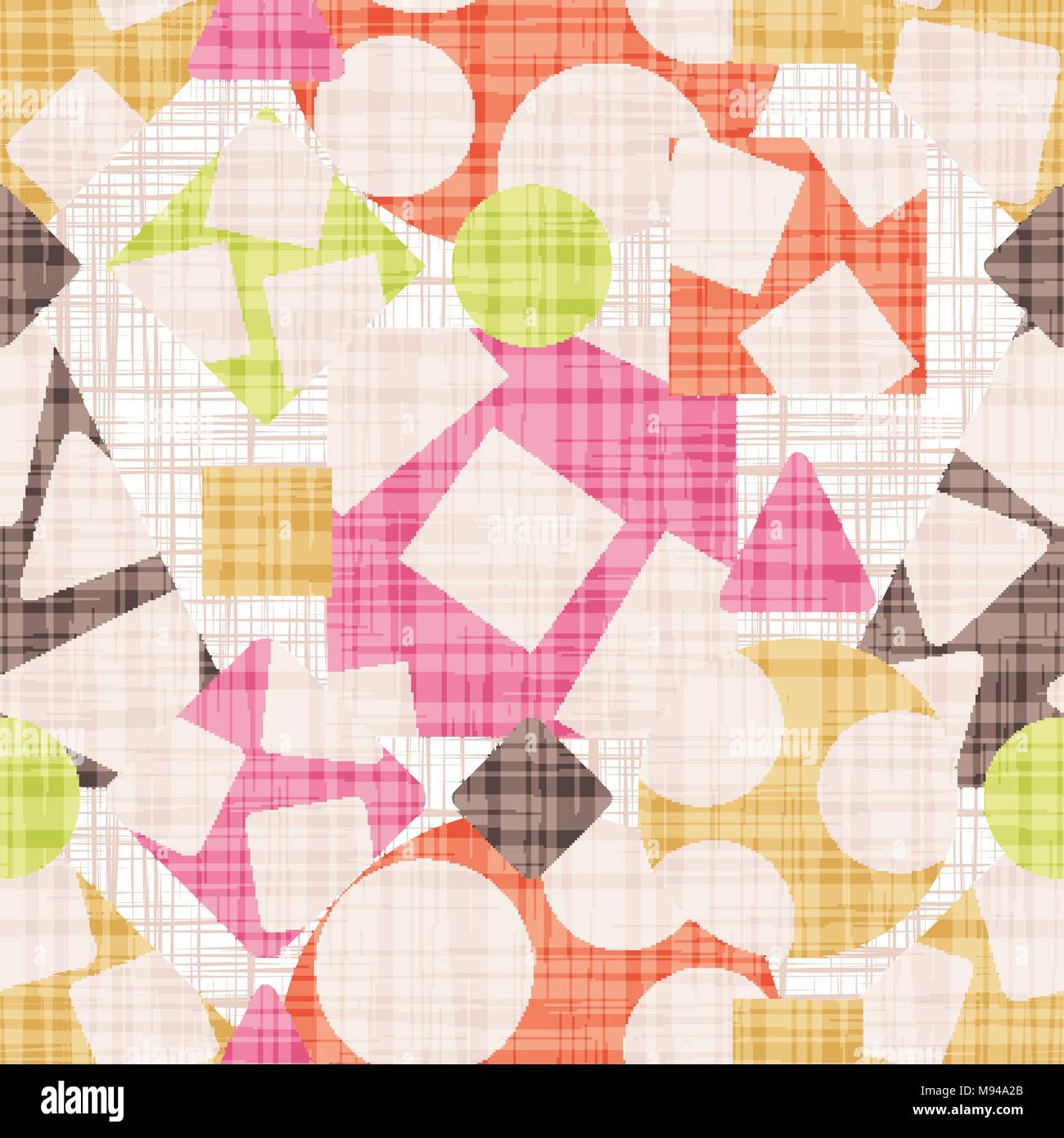 tilbagebetaling fedme licens Abstract print fabric geometric shapes Stock Vector Image & Art - Alamy