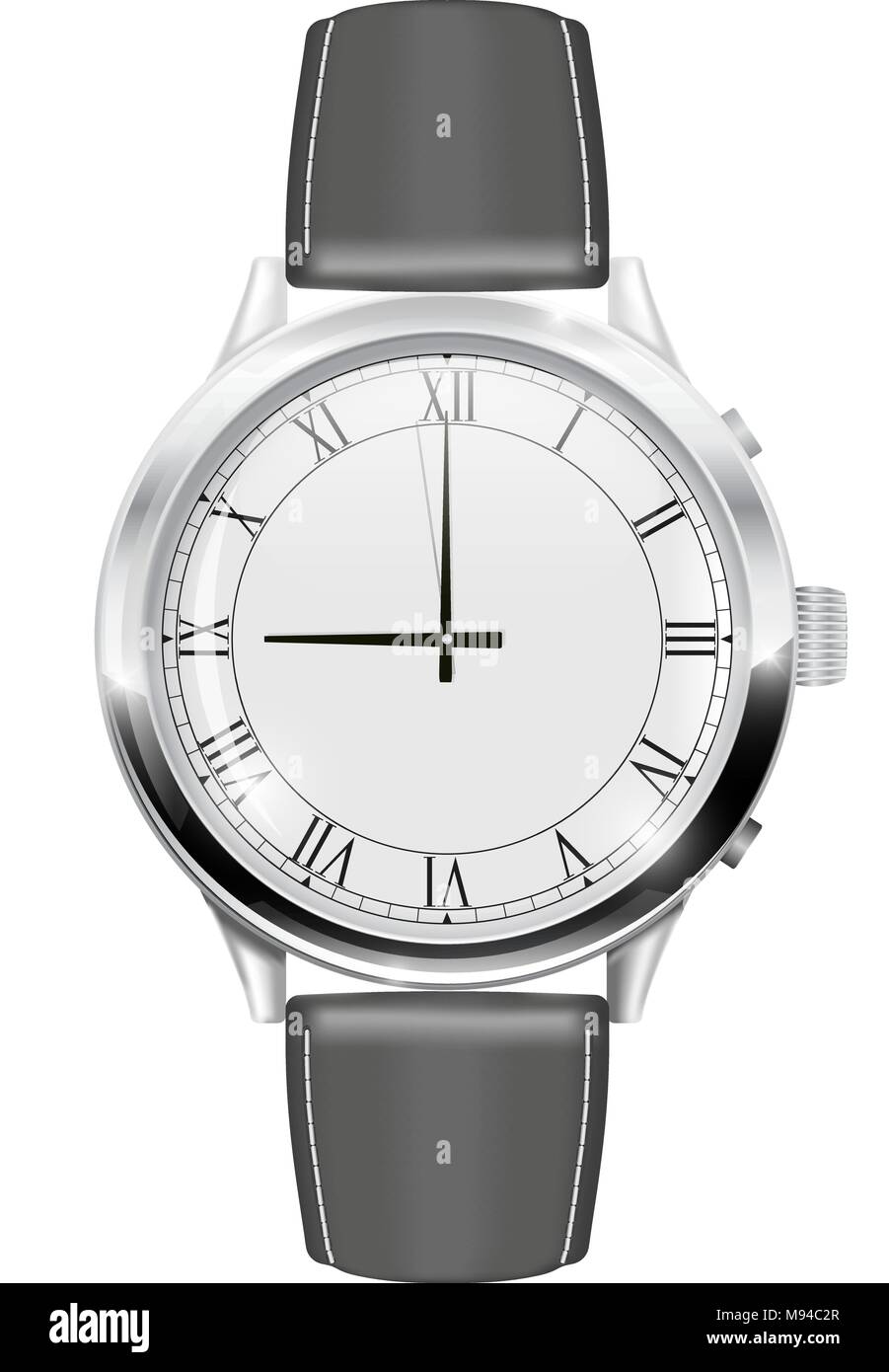 Men s watch Stock Vector