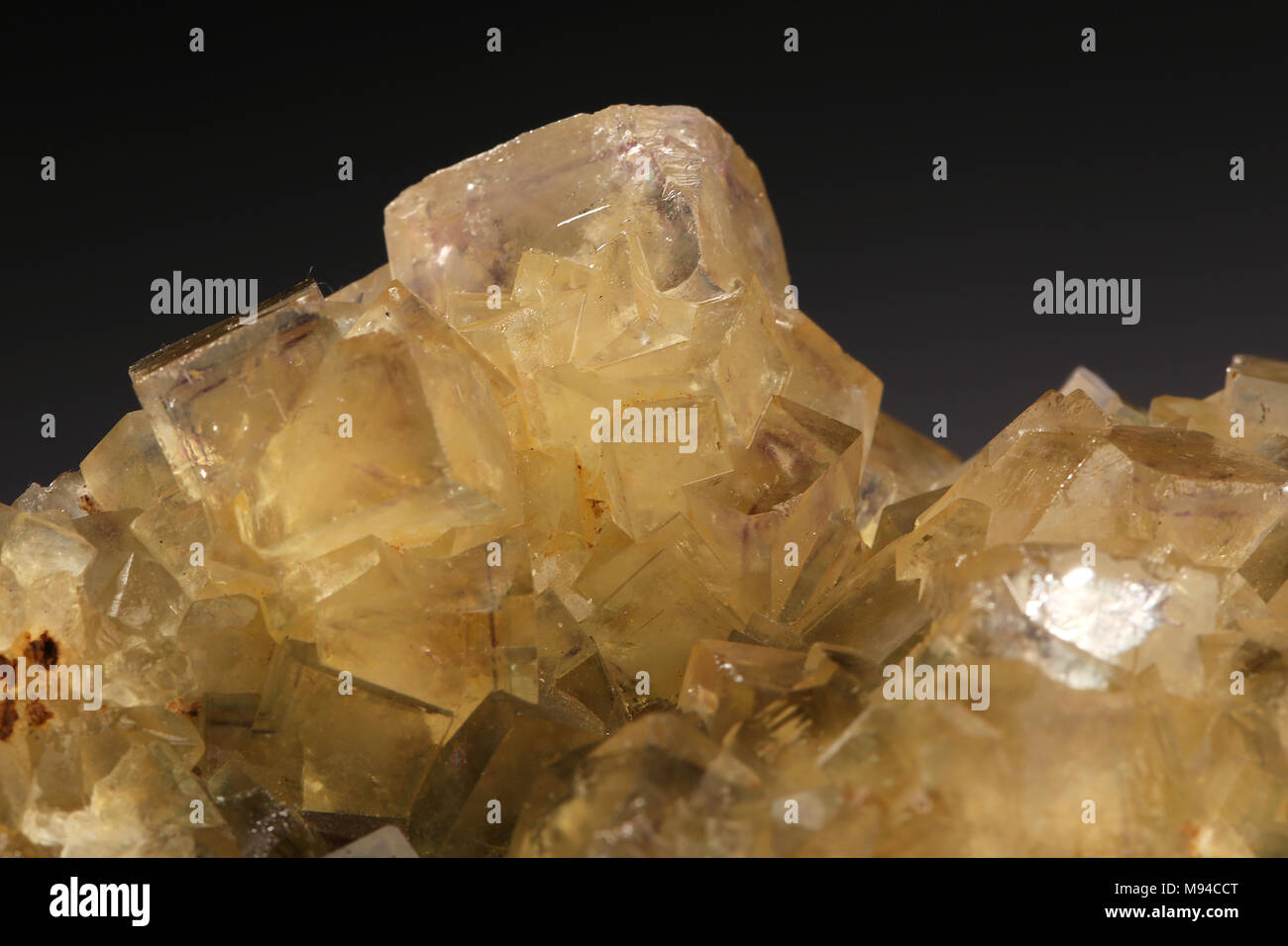 flourite mineral stone, flourite mineral stone geology rock Stock Photo