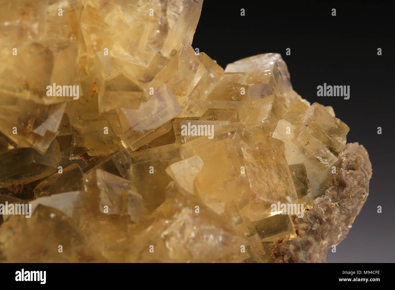 flourite mineral stone, flourite mineral stone geology rock Stock Photo