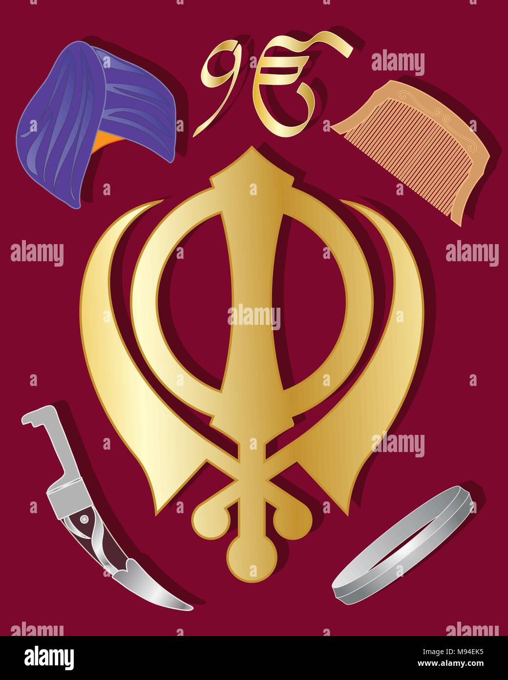 Sikh culture Stock Vector Images - Alamy