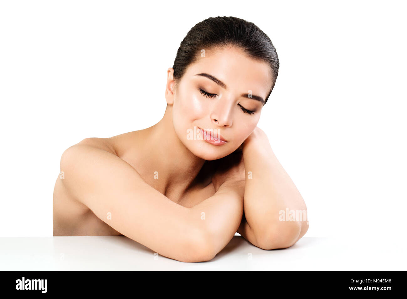 Healthy model woman skin hi-res stock photography and images - Alamy