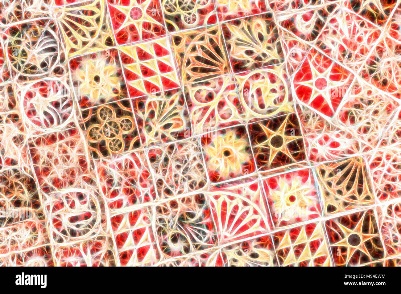 Fractal Tile Pattern Fractal tiles hi-res stock photography and images - Alamy
