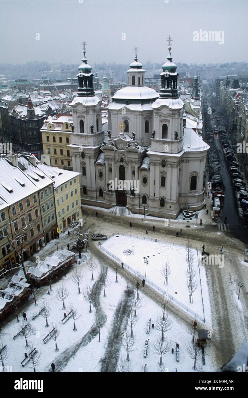 Prague, Czech Republic in January 2002 Stock Photo