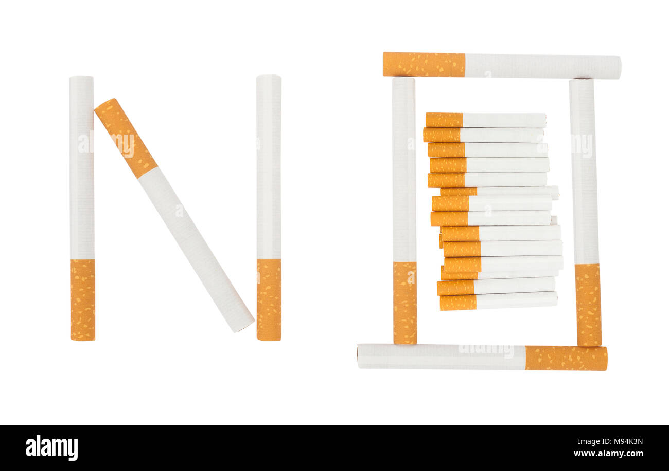 No Word For Quit Or No Smoking Concept Stock Photo Alamy