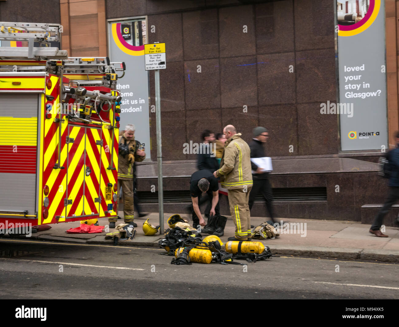 Bath Street, Glasgow, Scotland, United Kingdom, 22nd March 2018. A