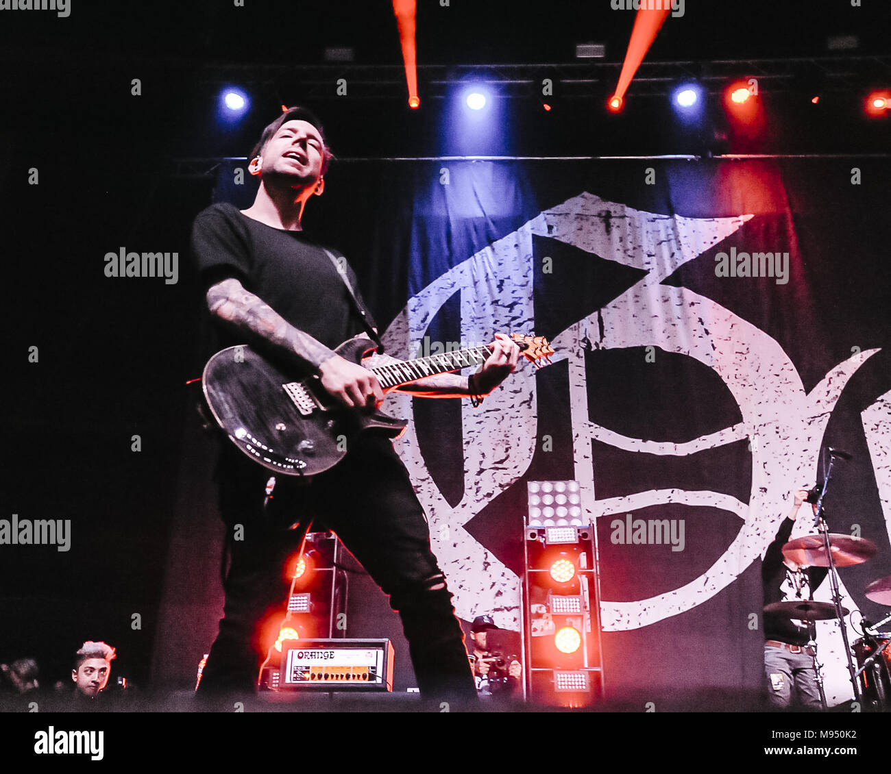 Costa Mesa, CA, USA. 17th Mar, 2018. Billy Martin with Good Charlotte performs at Musink Fest 2018 - Blending live music and an appreciation for the tattoo art. Over 100 World Famous Costa Mesa, CA, USA. 17th Mar, 2018. Billy Martin with Good Charlotte performs at Musink Fest 2018 - Blending live music and an appreciation for the tattoo art. Over 100 World Famous
