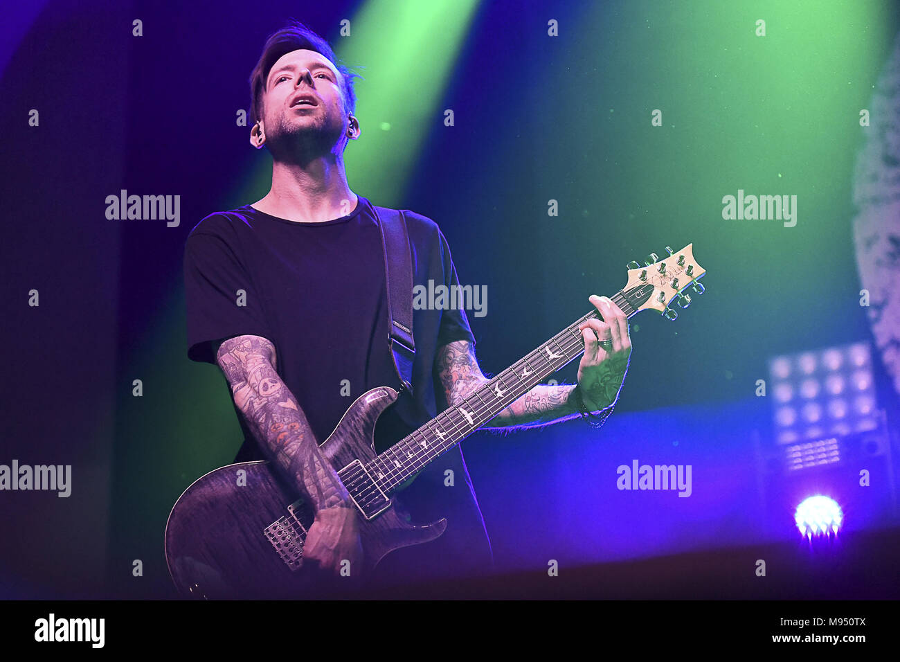 Costa Mesa, CA, USA. 17th Mar, 2018. Billy Martin with Good Charlotte performs at Musink Fest 2018 - Blending live music and an appreciation for the tattoo art. Over 100 World Famous Costa Mesa, CA, USA. 17th Mar, 2018. Billy Martin with Good Charlotte performs at Musink Fest 2018 - Blending live music and an appreciation for the tattoo art. Over 100 World Famous
