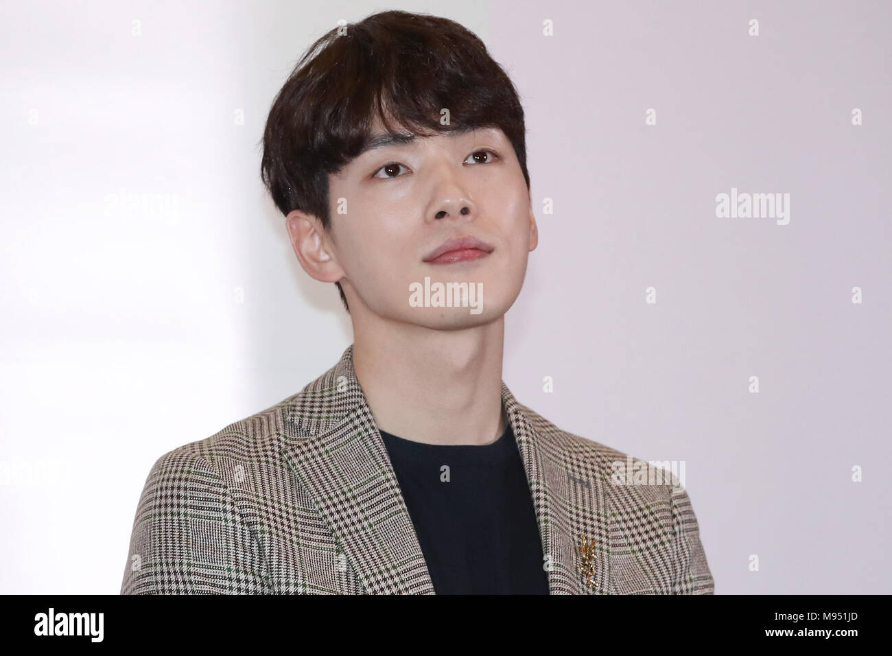 23rd Mar, 2018. S. Korean actor Kim Jung-hyun South Korean actor Kim  Jung-hyun, who stars in the new 4DX VR movie "Remembering First Love,"  attends a publicity event in Seoul on March
