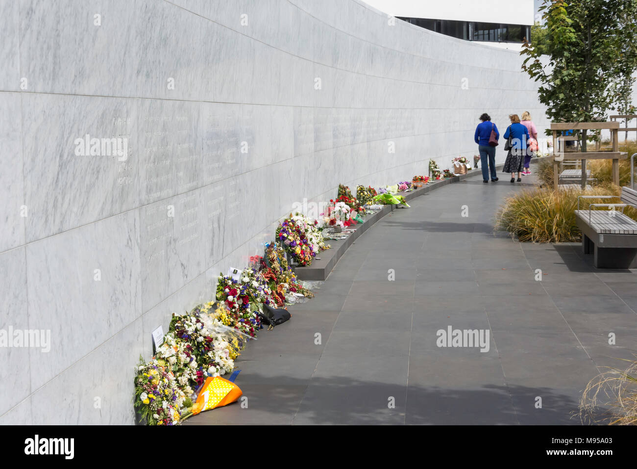 Canterbury Earthquake National Memorial by Avon River, Montreal Street, Christchurch Central, Christchurch, Canterbury, New Zealand Stock Photo