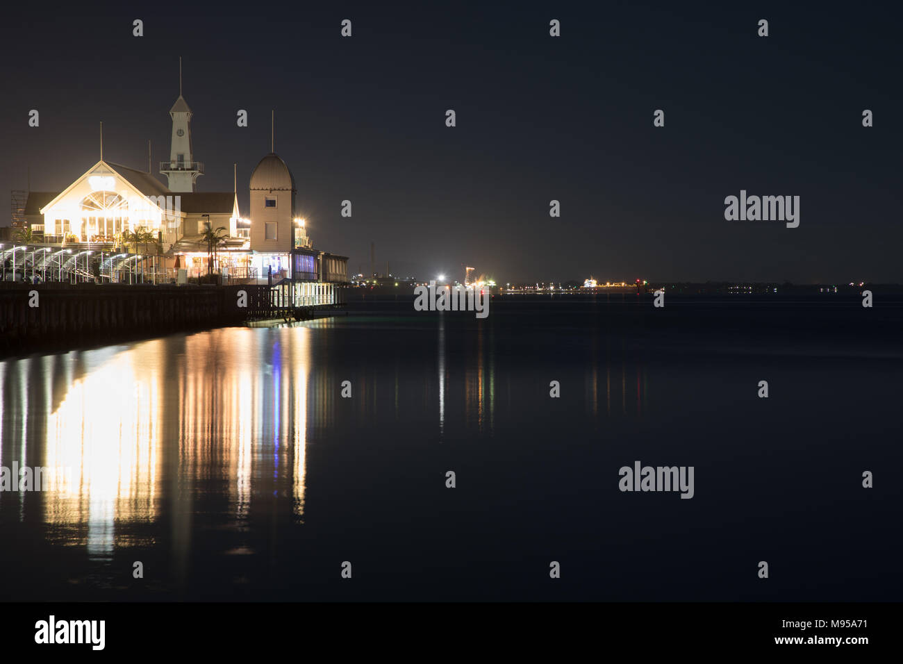 Geelong at night Stock Photo Alamy