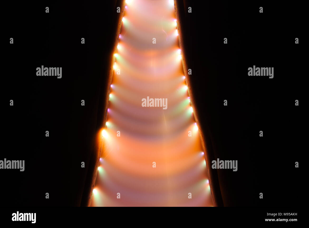 Plasma Portal, electric discharge between two conductors Stock Photo