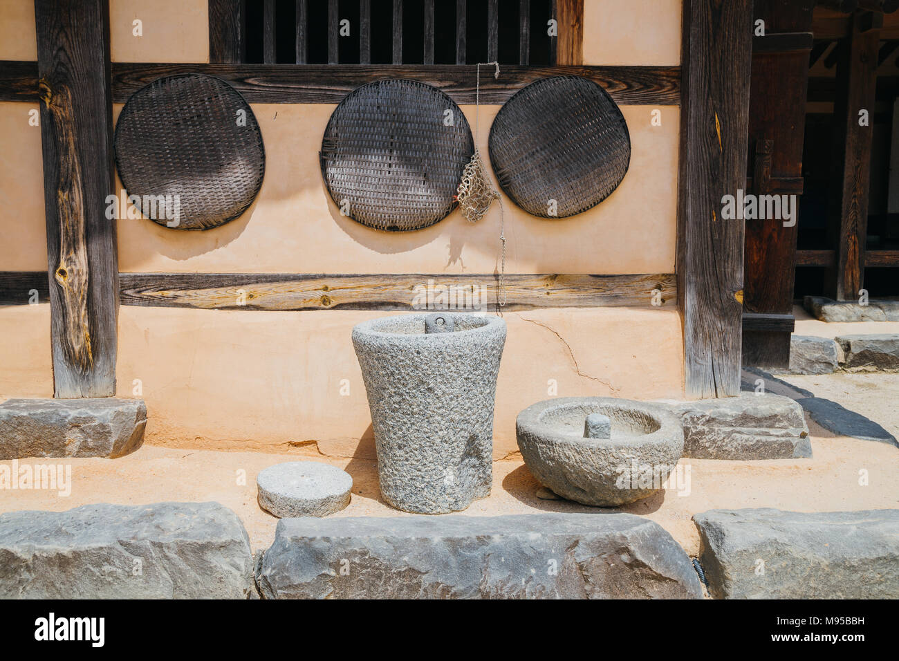 Korean old traditional house Stock Photo