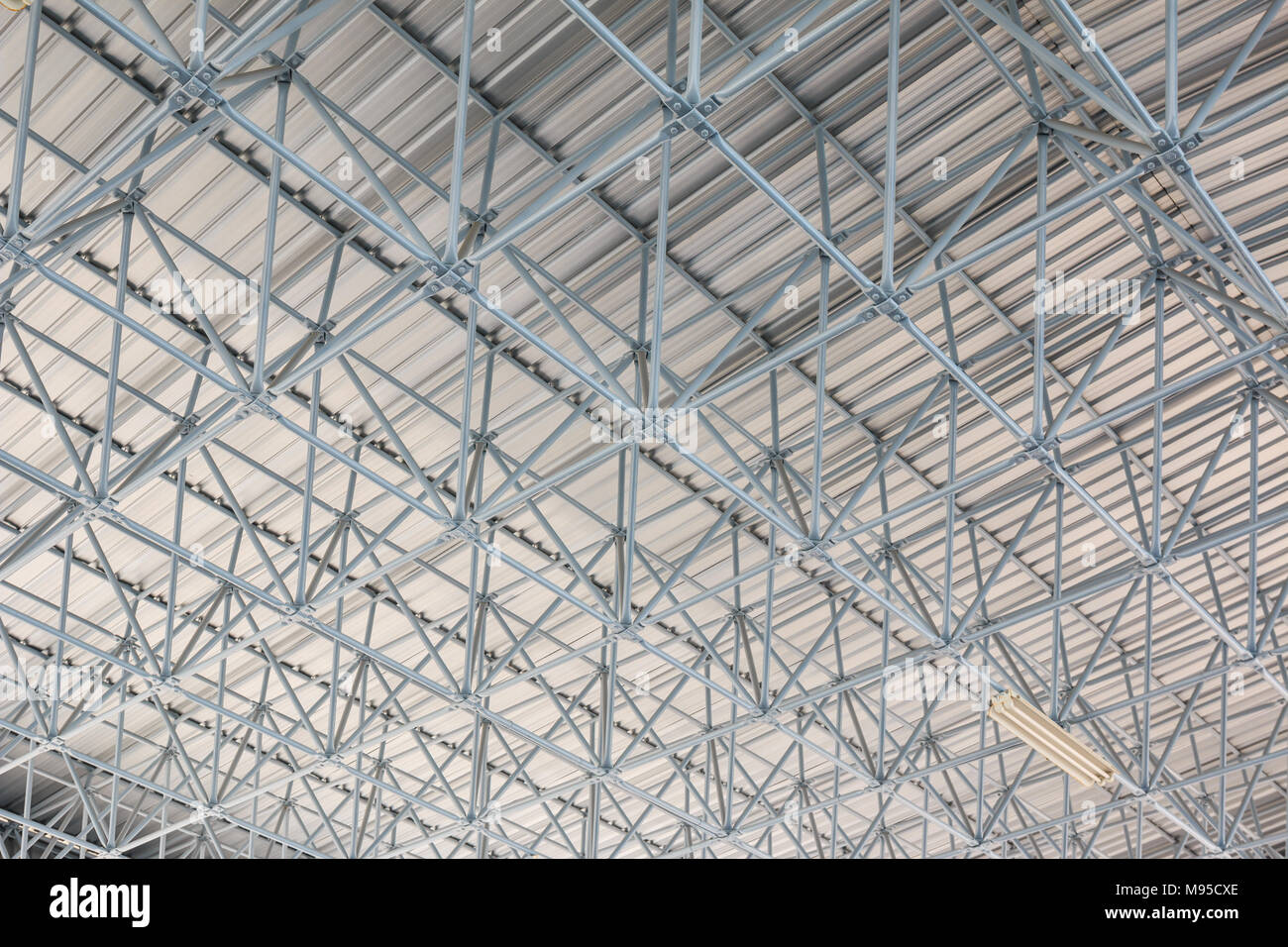 Design of steel roof , background Stock Photo