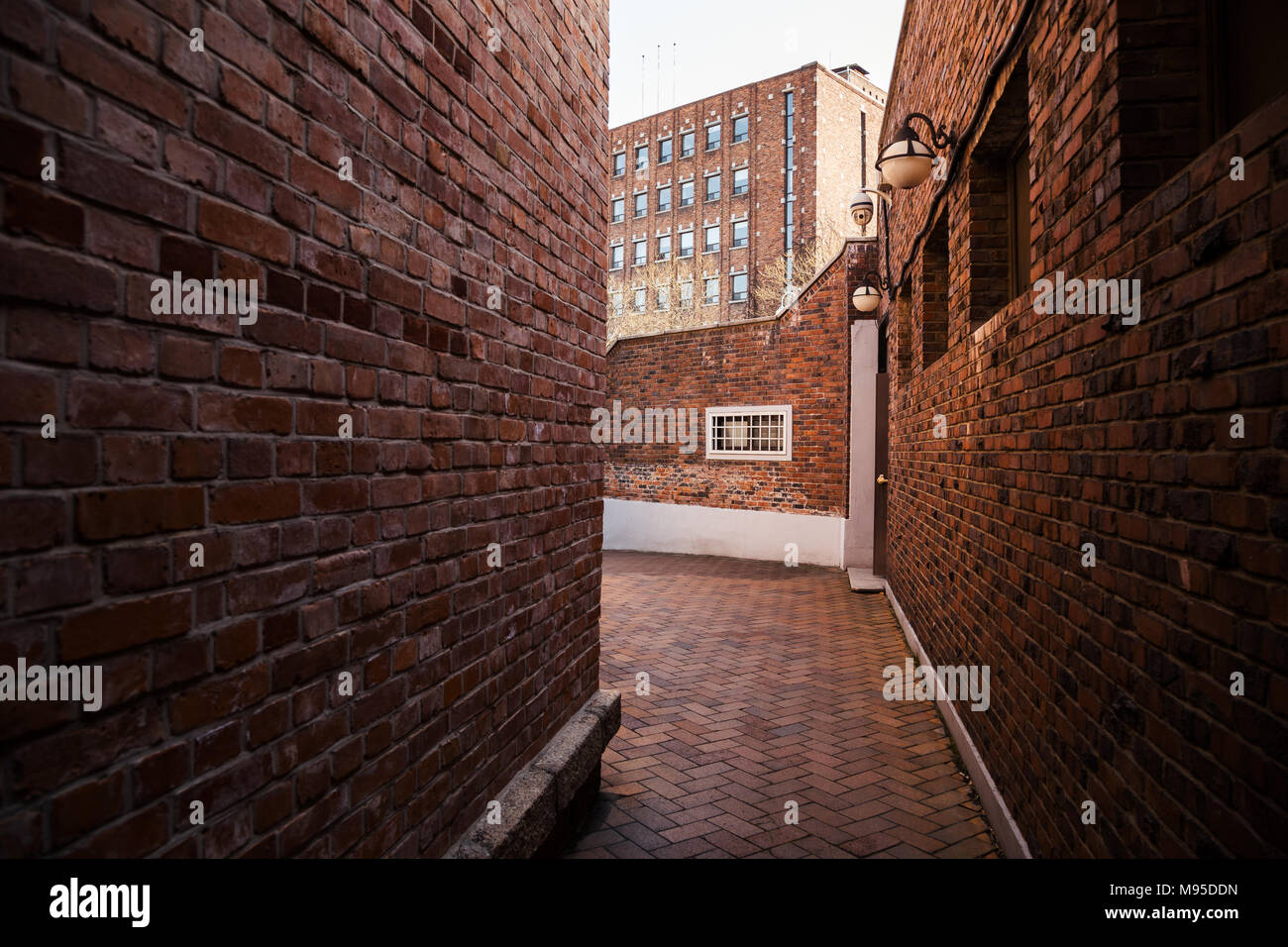 Brick wall alley in Seoul, Korea Stock Photo Alamy