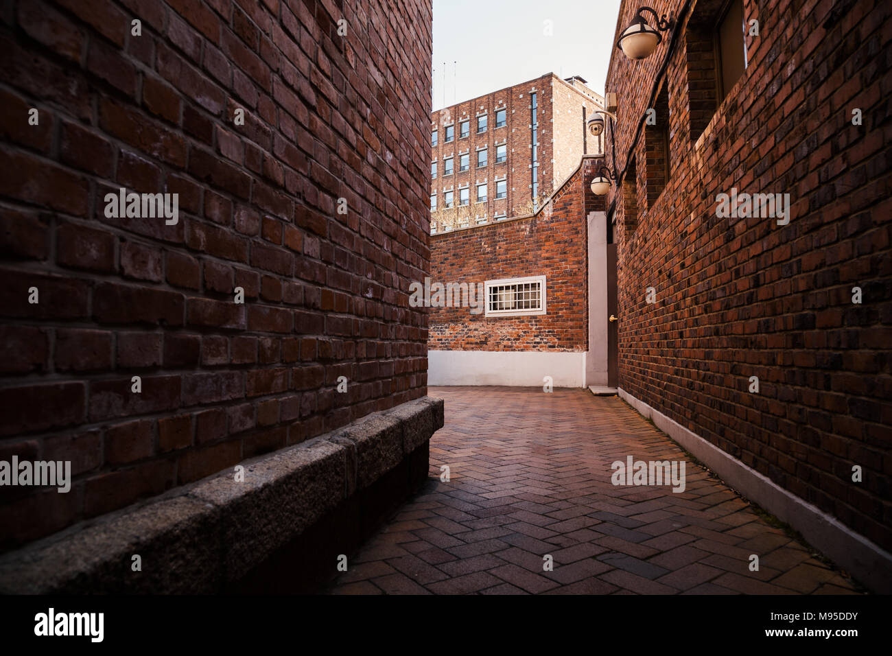 Brick Wall Alley In Seoul Korea Stock Photo Alamy