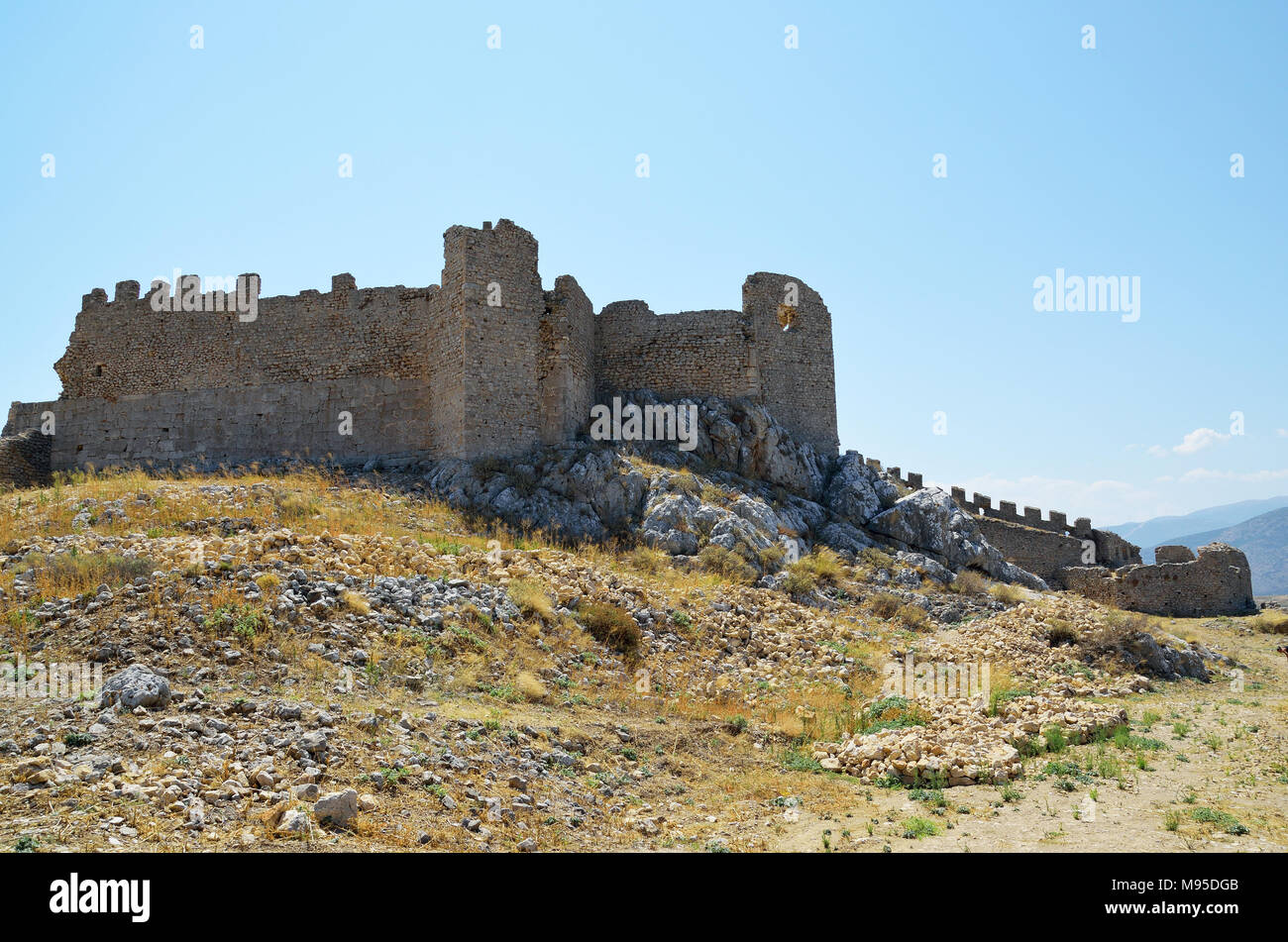Castle of Argos or Larissa castle in Peloponnese, Greece Stock Photo ...