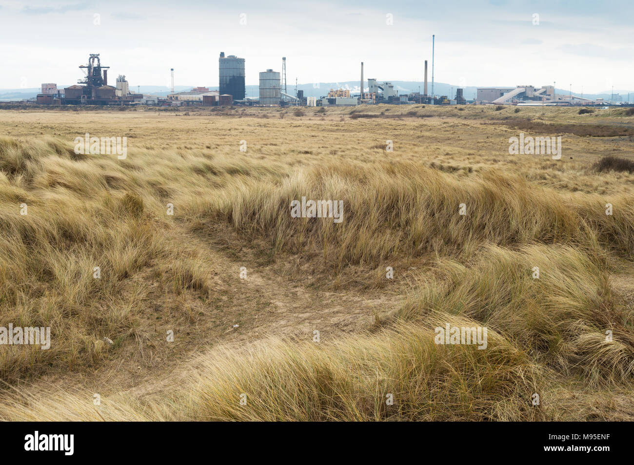 Tata Steel at Redcar, South Gare, Cleveland. Stock Photo