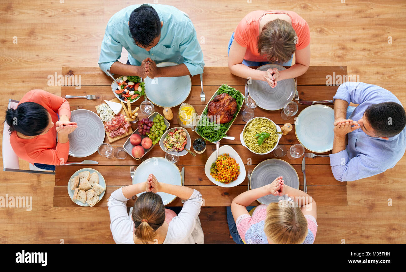 Prayer Before Dinner Stock Photos & Prayer Before Dinner Stock Images