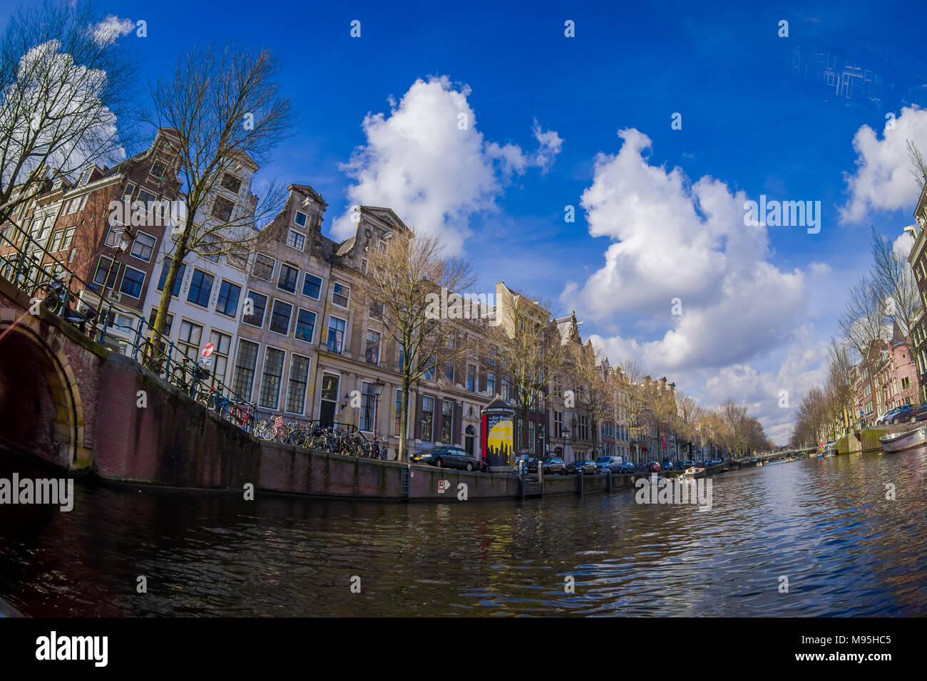 AMSTERDAM, NETHERLANDS, MARCH, 10 2018 Beautiful outdoor view