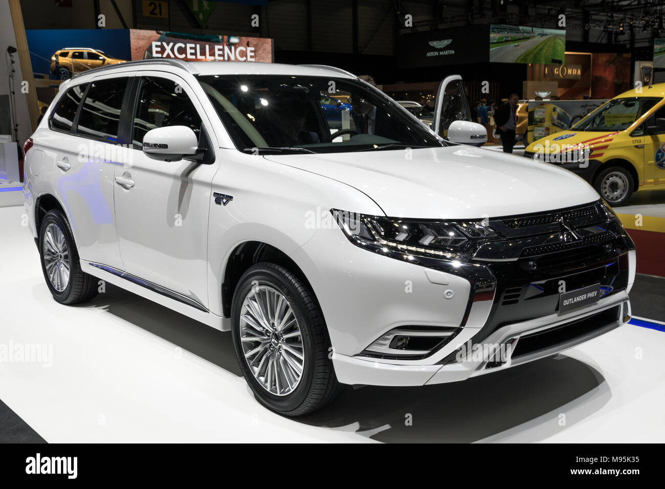 GENEVA, SWITZERLAND - MARCH 7, 2018: Mitsubishi Outlander PHEV - Plug-In  Hybrid SUV car showcased at the 88th Geneva International Motor Show Stock  Photo - Alamy