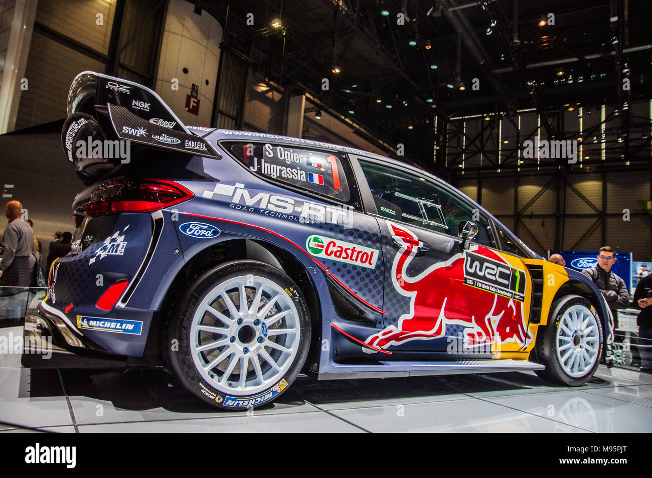 GENEVA, SWITZERLAND - MARCH 17, 2018: FORD FIESTA WRC OGIER Superfast  sports car presented at the 88th Geneva International Motor Show Stock  Photo - Alamy