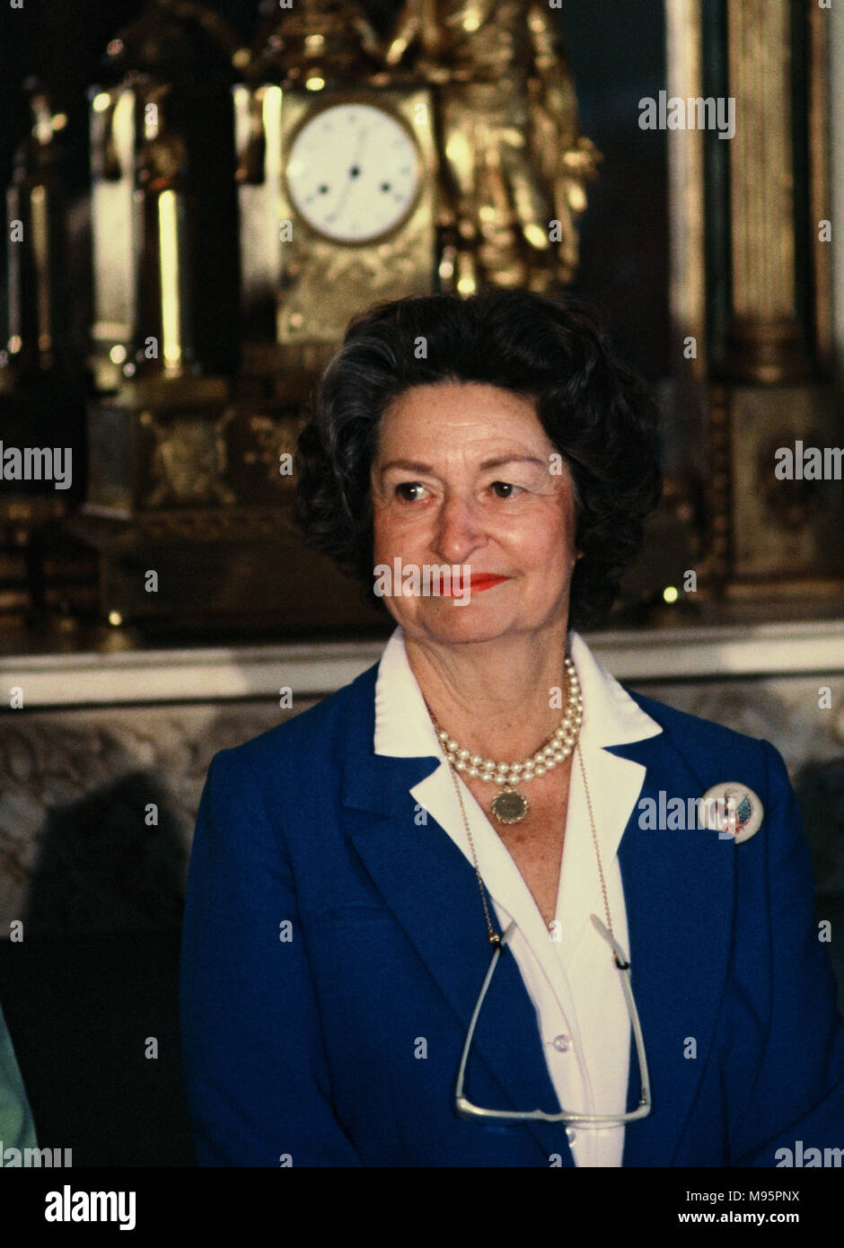 Lady Bird Johnson at an event in the East Room of the White House in ...